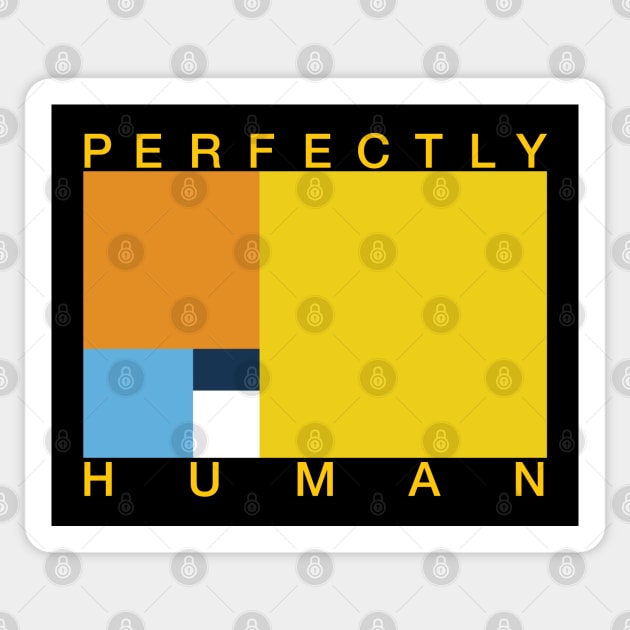 Perfectly Human - Aroace Pride Flag Sticker by OutPsyder